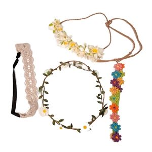 Bohemian Festival Flower Headband Hair Crowns
